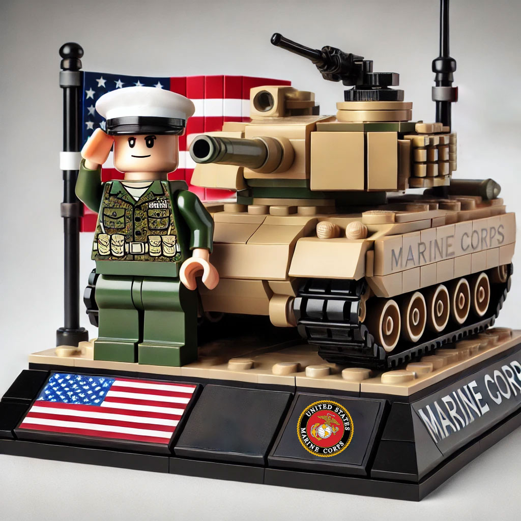 U.S. Military 250th Anniversary Patriotic Blocks - 100% Made in the USA