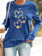 Women's Heart Paw printed hoodie