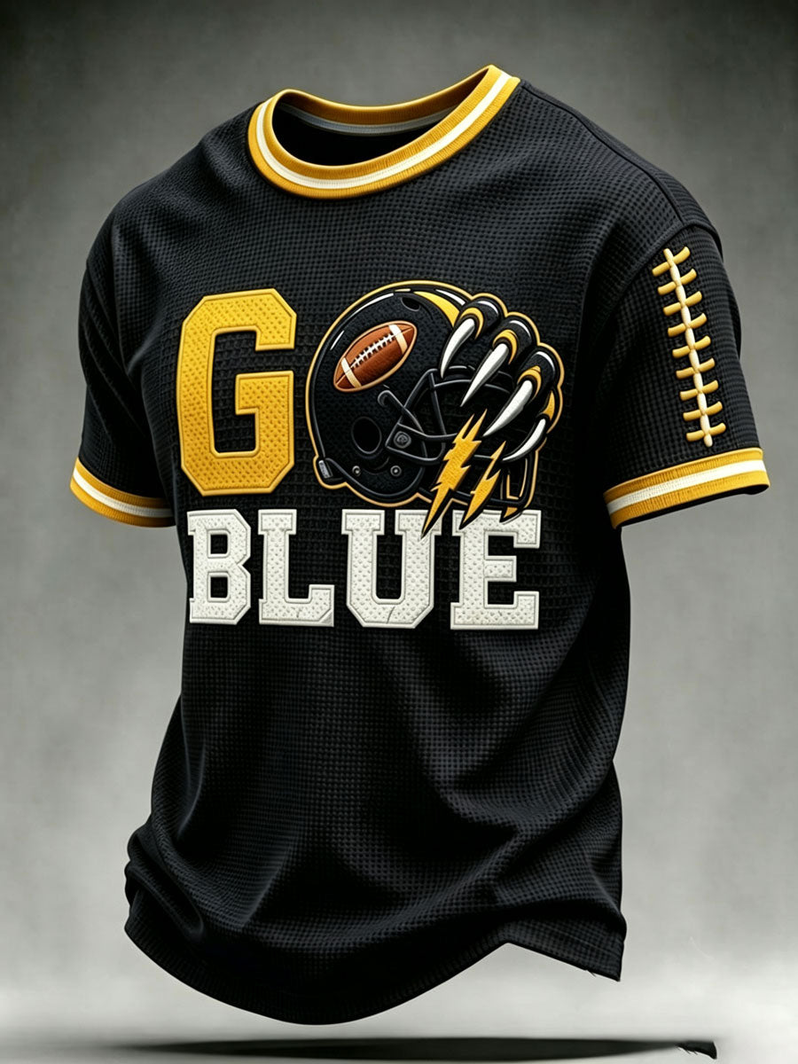 Men'S Football Fan Waffle T-Shirt