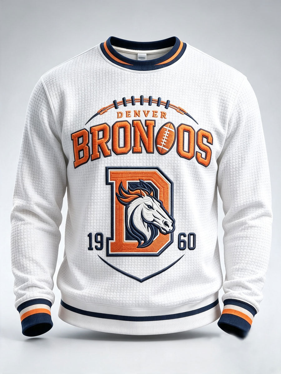 Men'S Football Fan Waffle Long Sleeved Top