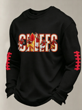 Men'S Football Printed Waffle T-Shirt