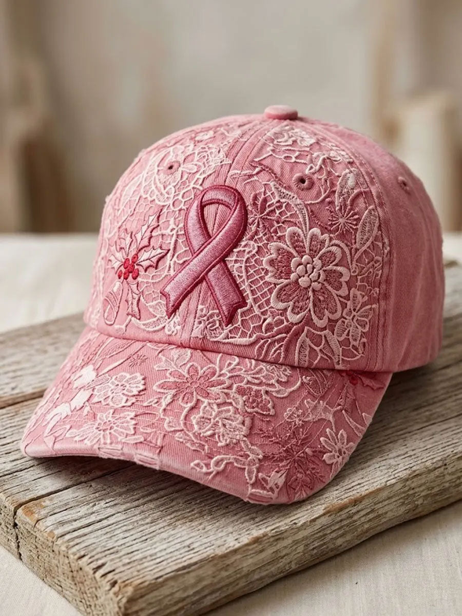 Unisex Pink Breast Cancer Promotion Baseball Cap