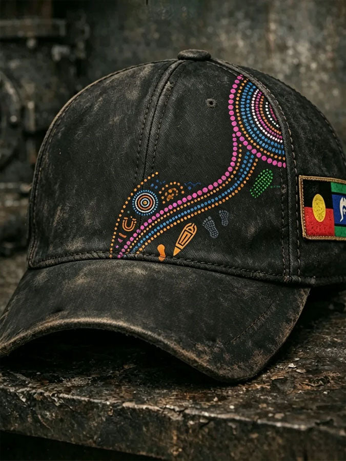 Neutral Australian Indigenous Day casual hat