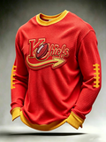 Men'S Football Printed Waffle T-Shirt