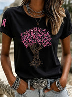 Women Leopard Truck Pink Ribbon Breast Cancer Warrior T-Shirt