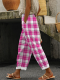 Women's Pink Breast Cancer Awareness Print Pants