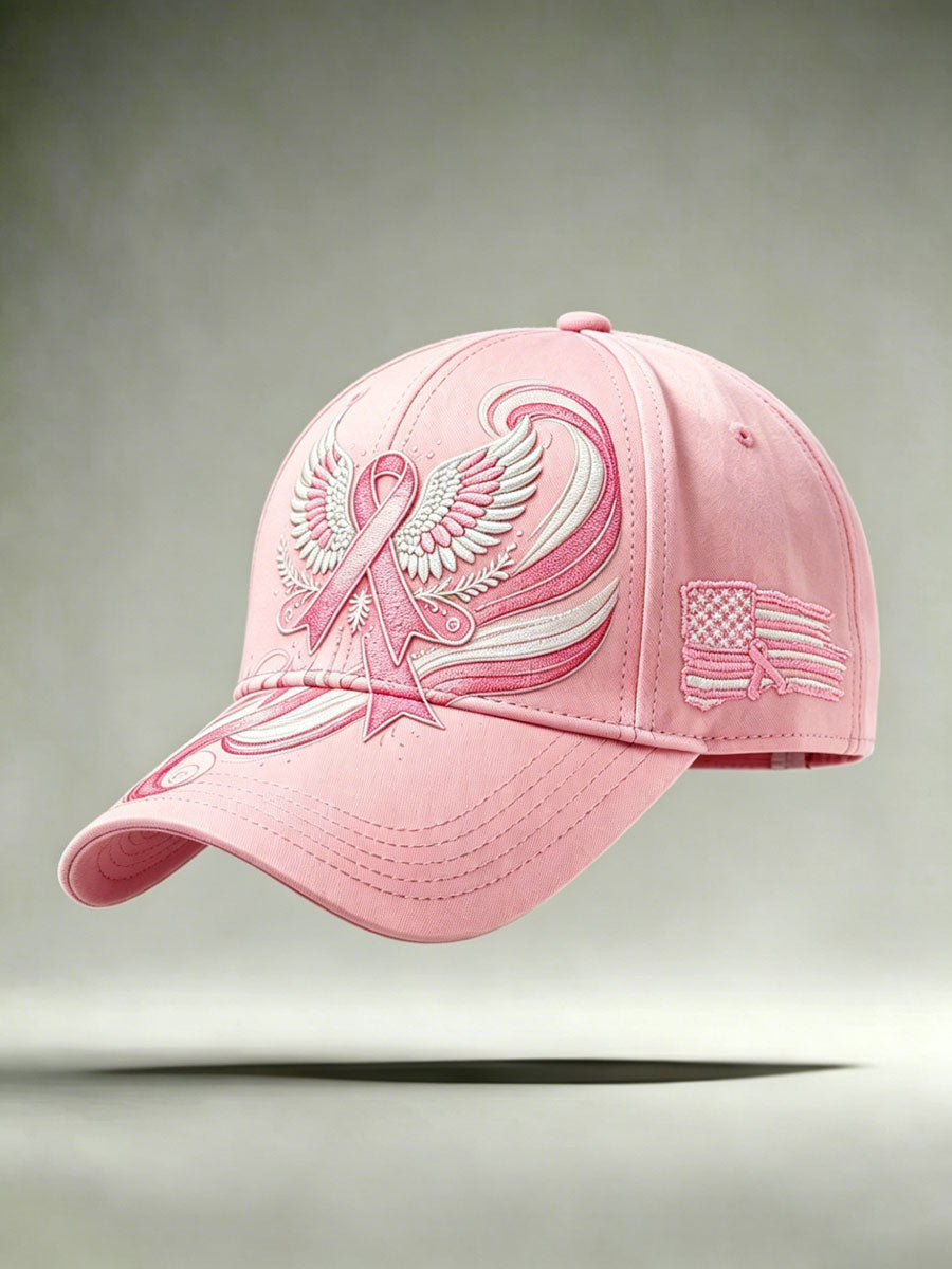 Women'S Casual Breast Cancer Awareness Printing Hat