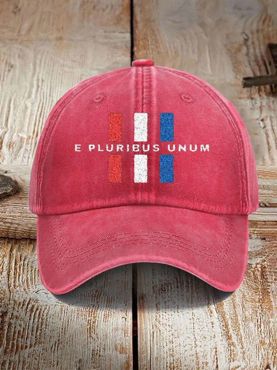 Unisex E Pluribus Unum Printed Hat
