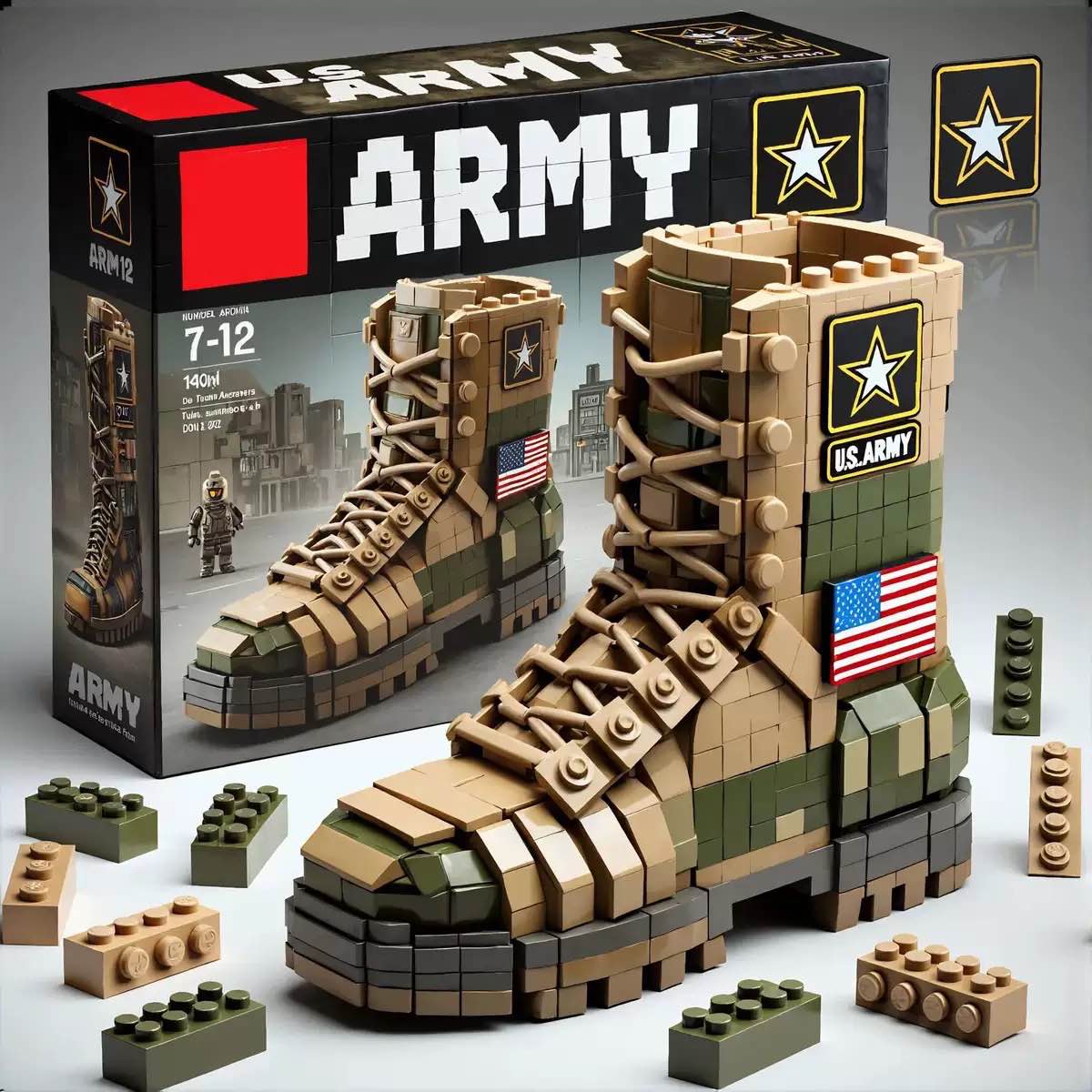 U.S. Military 250th Anniversary Commemorative Building Blocks