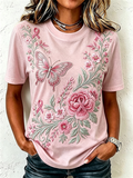 Women'S Breast Cancer Awareness Month Print T-Shirt