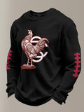 Men'S Football Printed Waffle T-Shirt