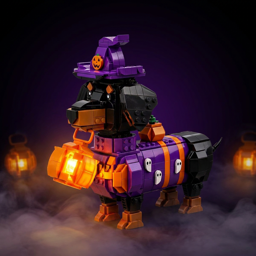 2026 Limited Edition – Halloween Dachshund Brick Set