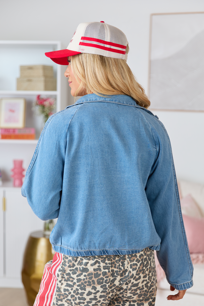 Erica Denim Zip Up Jacket FINAL SALE